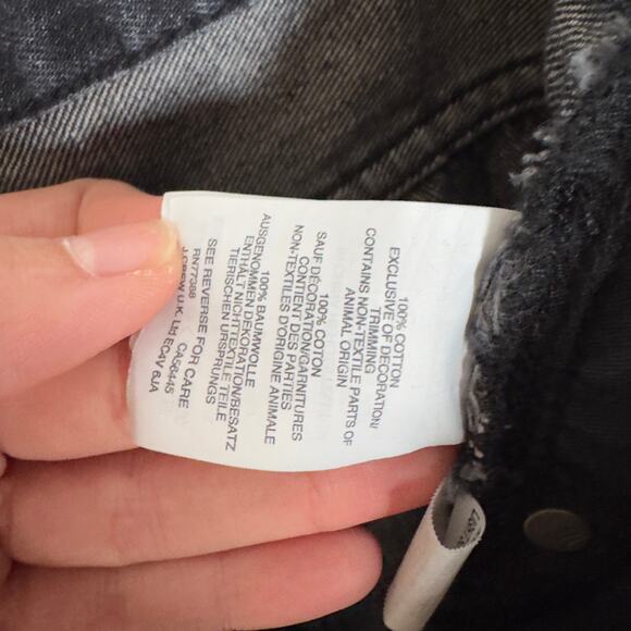 Madewell Black High Rise 'The Perfect Summer Jean' Straight Leg Jeans Size 28 - Picture 7 of 7